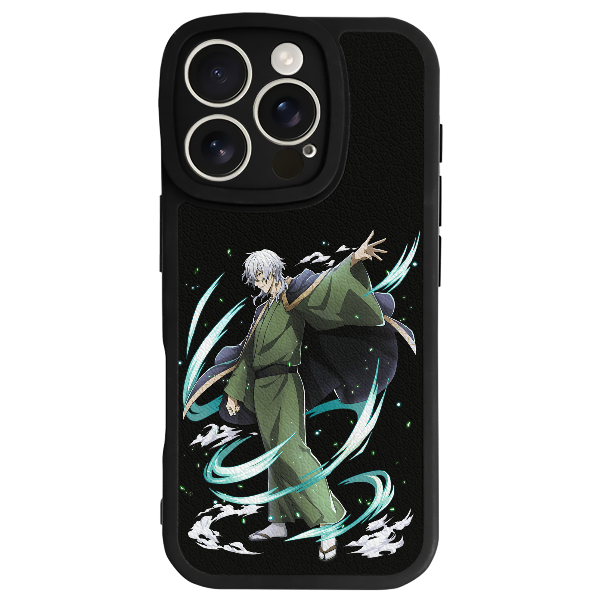 （画像用） 文豪ストレイドッグス Bungo Stray Dogs 【iPhone 16シリーズ対応】シリコンスマホケース（レザー調） 材質：シリコン